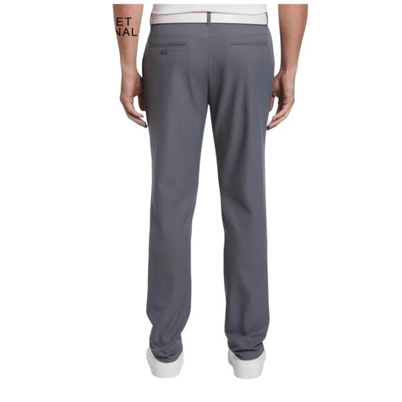 Original Penguin Men's Flat Front Golf Pants Twill Stretch Fabric Gray 38x32 - Picture 2 of 9